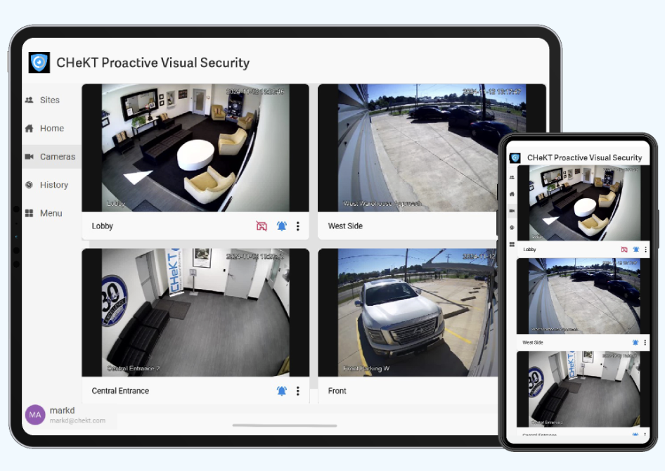 CHeKT Video Vault Mobile App and Desktop Cloud VMS Portal
