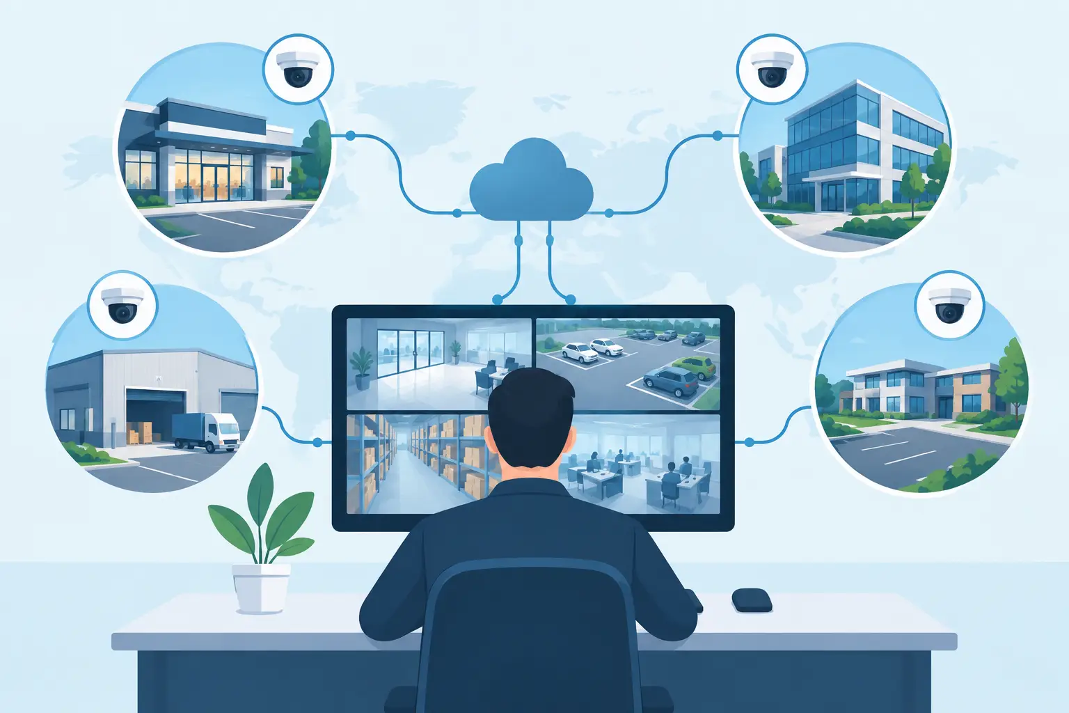 Multi Location Video Surveillance Management